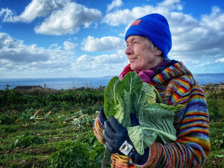 Jenni holding cauliflower